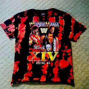 WWE wrestlemania reverse #tie-dye men’s tee shirt.
